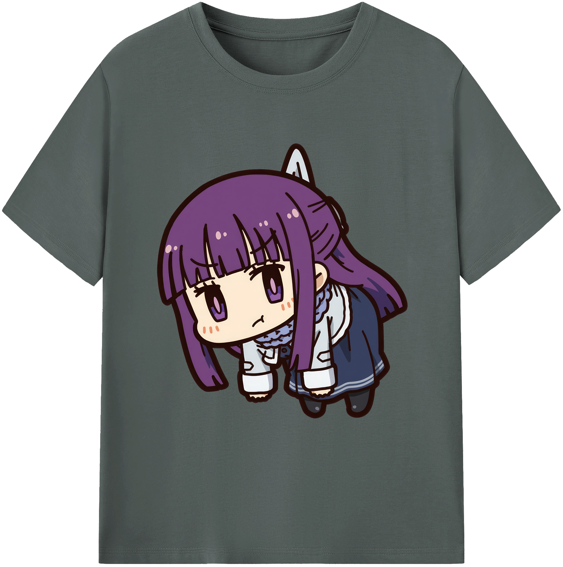 （画像用） 葬送のフリーレン Frieren 綿100％ メンズ半袖Tシャツ｜肌触りやわらか＆通気性